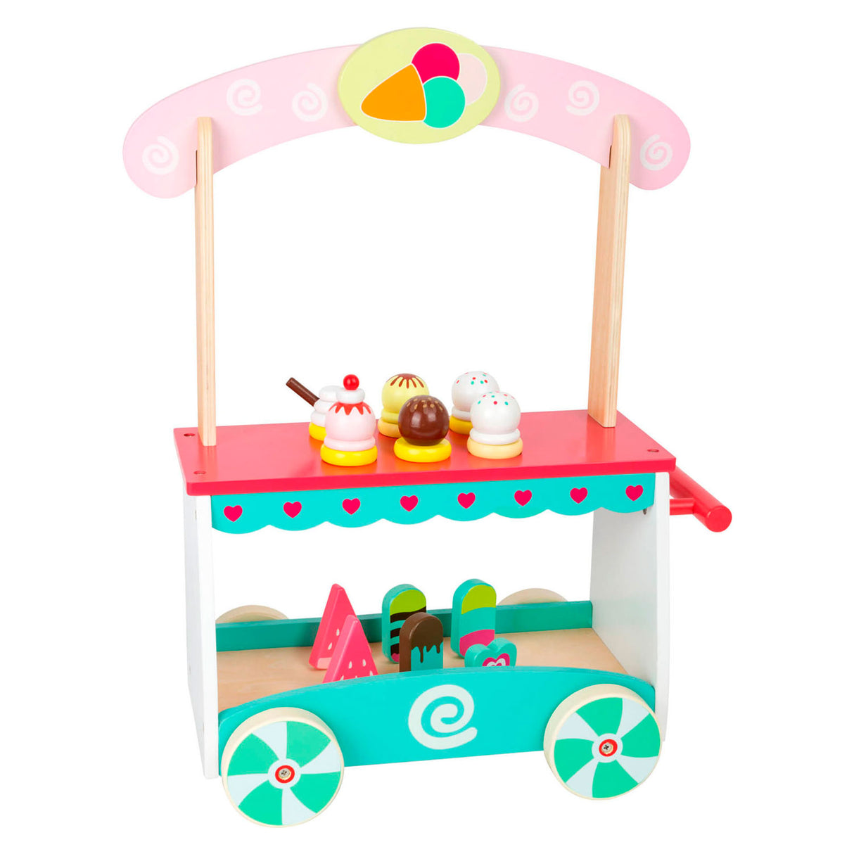Small Foot - Eiswagen aus Holz mit Zubehör