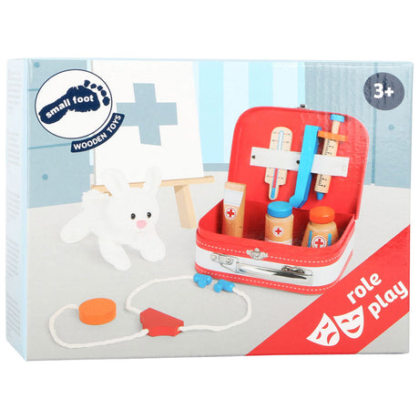 Small Foot - Tierarzt-Set aus Holz im Koffer, 9-tlg.