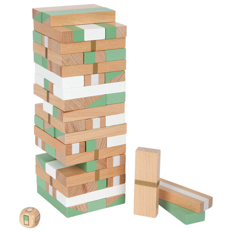 Small Foot - Wackelturmspiel aus Holz, Gold Edition