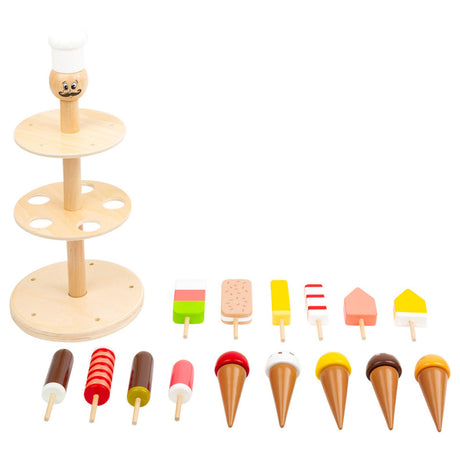 Kleiner Fuß - Holzluigi -Eisstand, 16dlg.