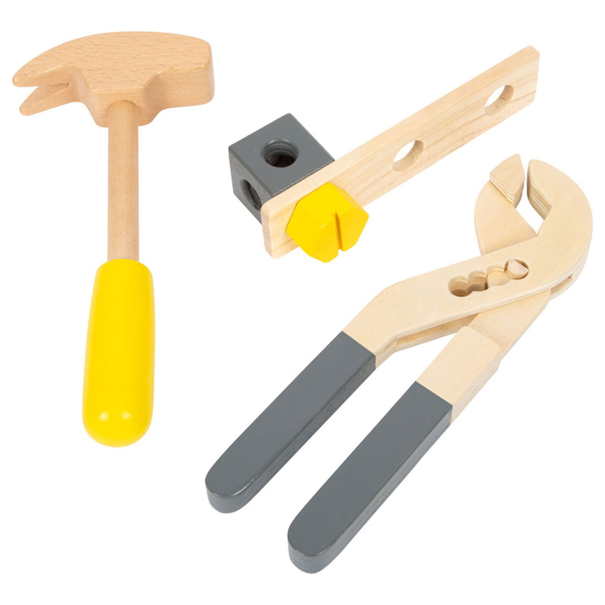 Kleiner Fuß - Holzwerkzeugkasten 2in1, 28dlg.