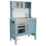 Kleiner Fuß - Holzküche blau, 7dlg.