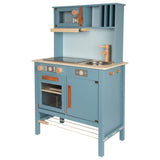 Kleiner Fuß - Holzküche blau, 7dlg.