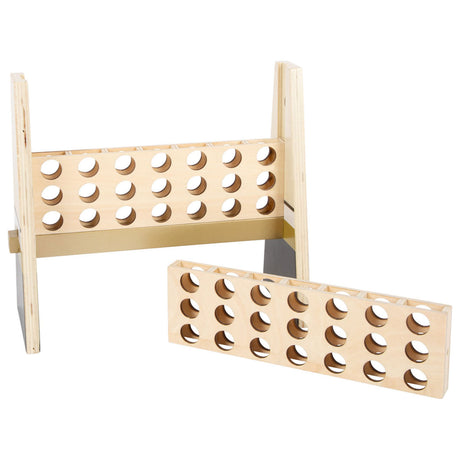 Kleiner Fuß - vier auf 1 Line Wood Golden Edition Spiel