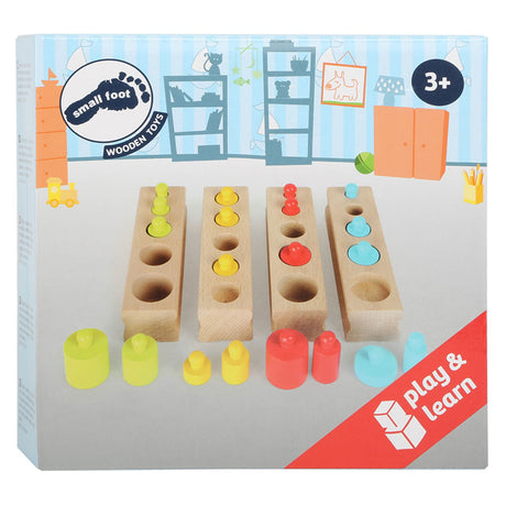 Kleiner Fuß - Holzpuzzle-Größensortierung