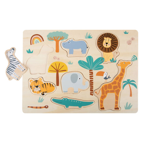 Small Foot - Holzpuzzle Safari