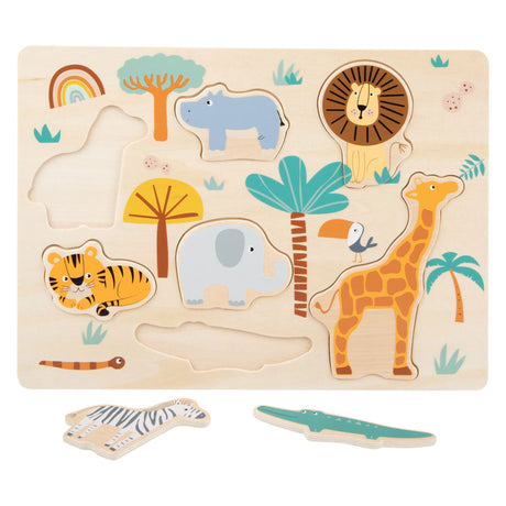 Small Foot - Holzpuzzle Safari