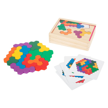 Kleiner Fuß - Holzformpuzzle Sechseck