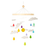 Kleiner Fuß Holz Baby Mobile Regenbogen