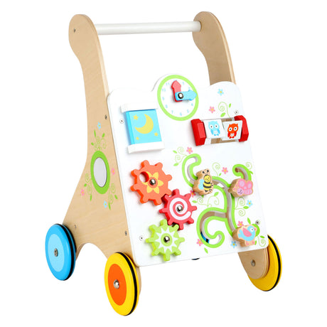 Small Foot – farbenfroher Lauflernwagen aus Holz