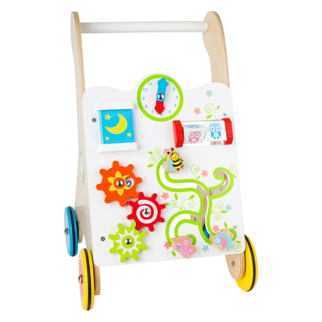 Small Foot – farbenfroher Lauflernwagen aus Holz