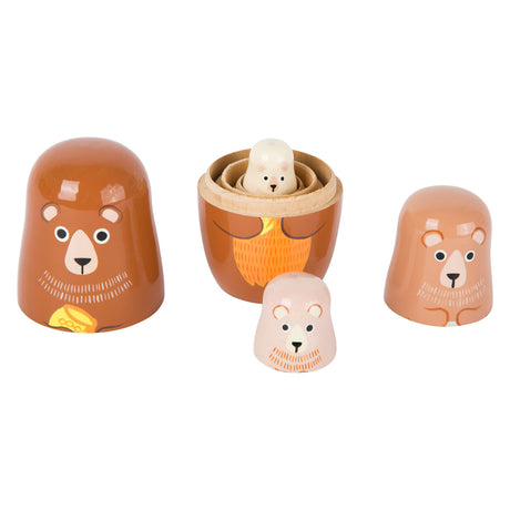 Small Foot - Holz-Matroschka-Puppen Bärenfamilie