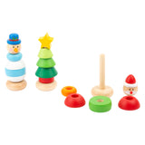 Small Foot - Holzstapelturm Weihnachtsfigur, pro Stück