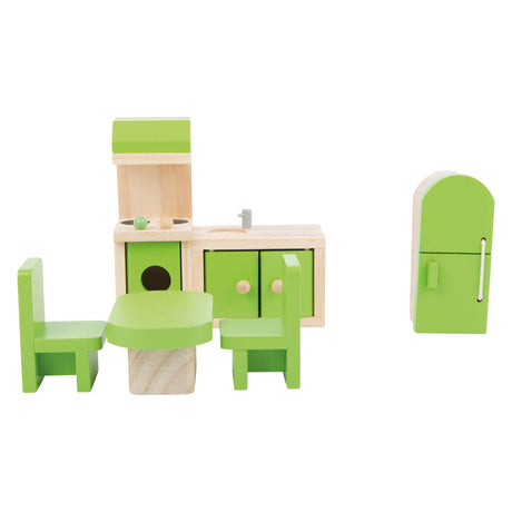 Small Foot - Puppenhaus-Möbelküche aus Holz, 5-teilig.
