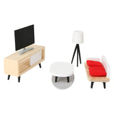 Small Foot - Puppenhausmöbel-Komplettset aus Holz, 28-teilig.