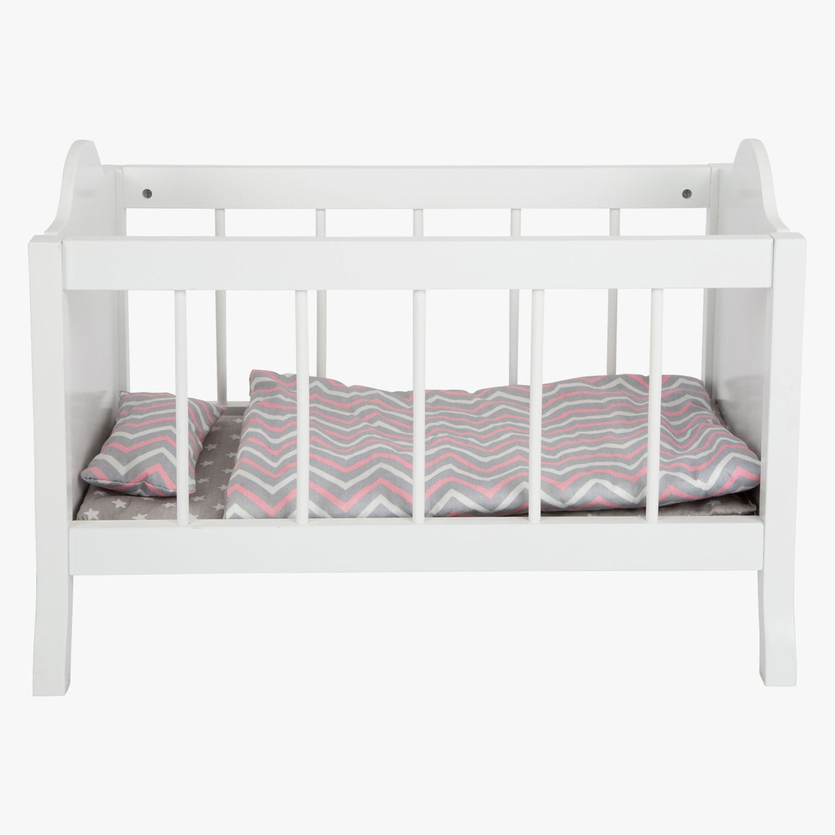 Small Foot Puppenbett mit Bettwäsche Junior 50 x 30 cm Holz weiß