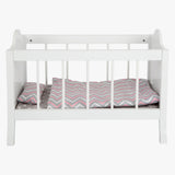 Small Foot Puppenbett mit Bettwäsche Junior 50 x 30 cm Holz weiß