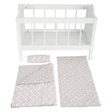 Small Foot Puppenbett mit Bettwäsche Junior 50 x 30 cm Holz weiß