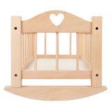 Kleiner Fuß Holz Schwung Puppenbett natürlich