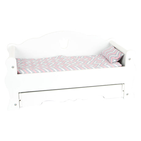 Small Foot - Puppenbett aus Holz mit Schublade und Bettzeug, 4-teilig.