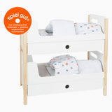 Small Foot - Puppen-Hochbett aus Holz Little Button mit Bettwäsche, 6-teilig.