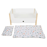 Small Foot - Puppen-Hochbett aus Holz Little Button mit Bettwäsche, 6-teilig.