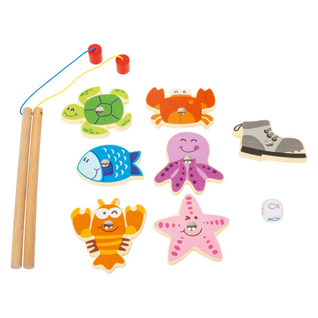 Small Foot - Angelruten-Reisespiel aus Holz