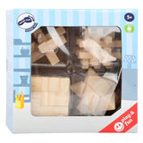 Kleiner Fuß - Holzhirnrätsel, 4 -Set von 4