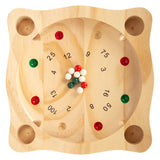 Kleines Fußbauern Roulette -Holzspiel