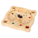 Kleines Fußbauern Roulette -Holzspiel
