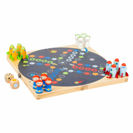 Small Foot – Weltraum-Ludo-Spiel aus Holz