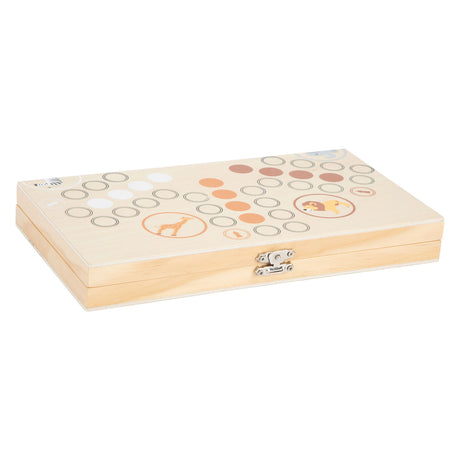 Small Foot - Ludo-Spiel Safari aus Holz - 6 Spieler