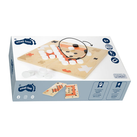 Small Foot - Holzsolitär und Mühlenspiel Gold Edition