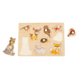 Small Foot - Holz-Studenpuzzle Waldtiere, 9-tlg.