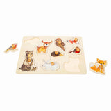 Small Foot - Holz-Studenpuzzle Waldtiere, 9-tlg.