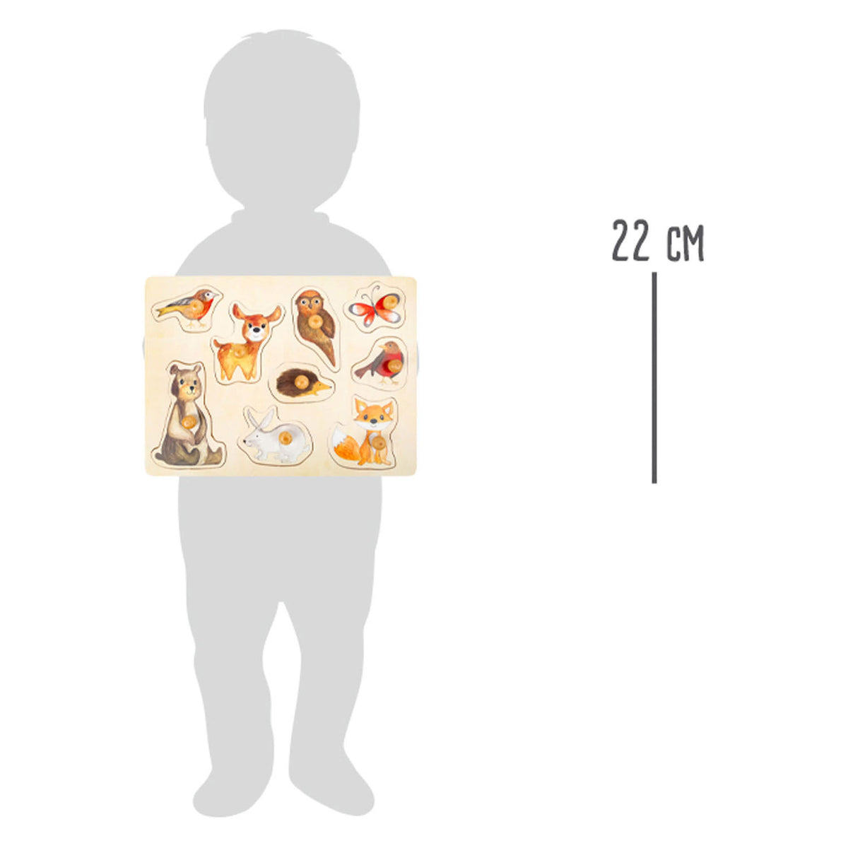 Small Foot - Holz-Studenpuzzle Waldtiere, 9-tlg.