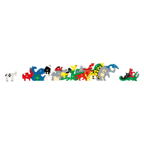 Small Foot - Tierisches Buchstaben- und Zahlen-Balancespiel, 26-tlg.