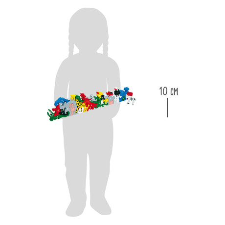 Small Foot - Tierisches Buchstaben- und Zahlen-Balancespiel, 26-tlg.