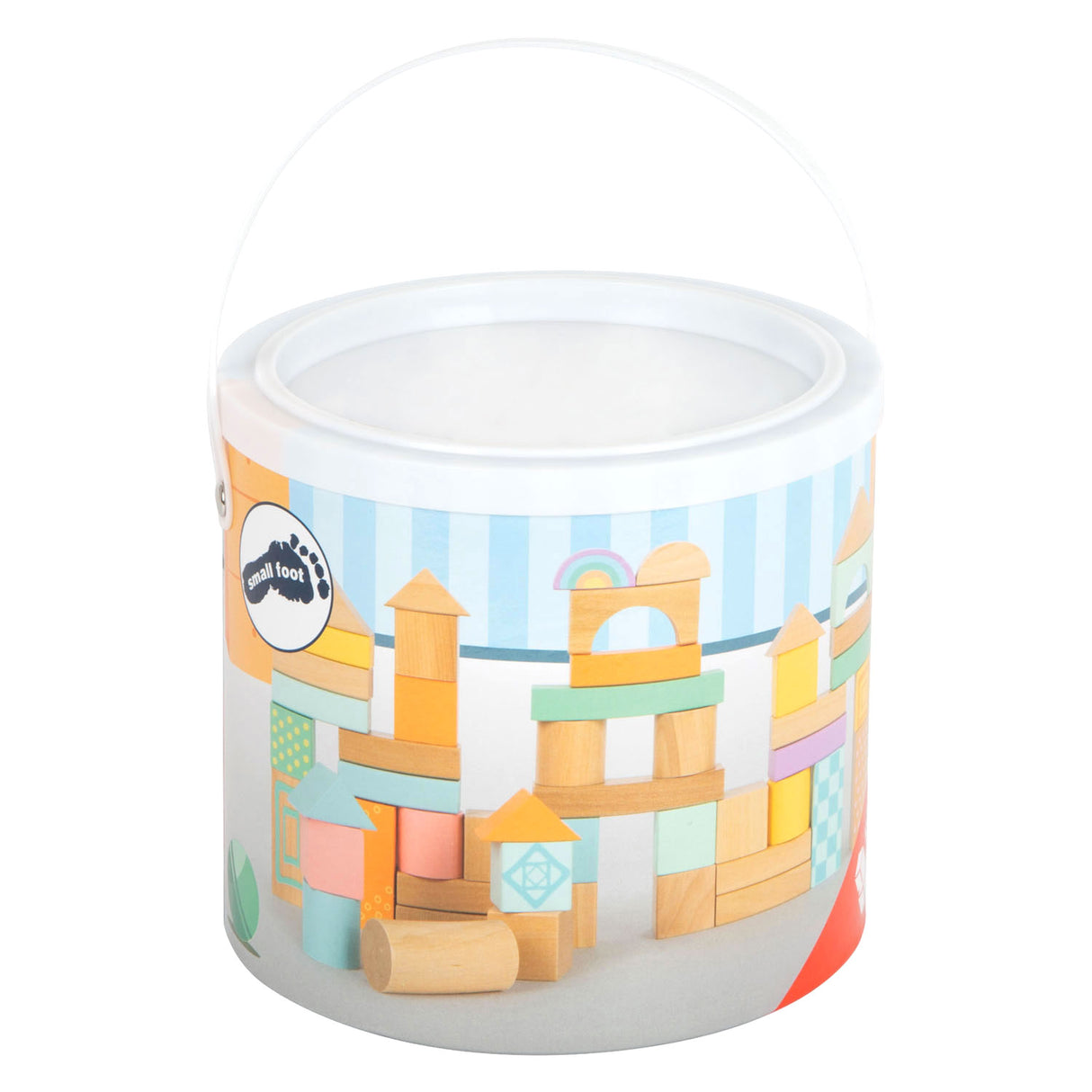 Small Foot - Holzbausteine ​​Pastell, 50 Stk.