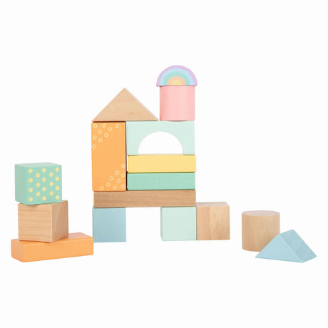 Small Foot - Holzbausteine ​​Pastell, 50 Stk.