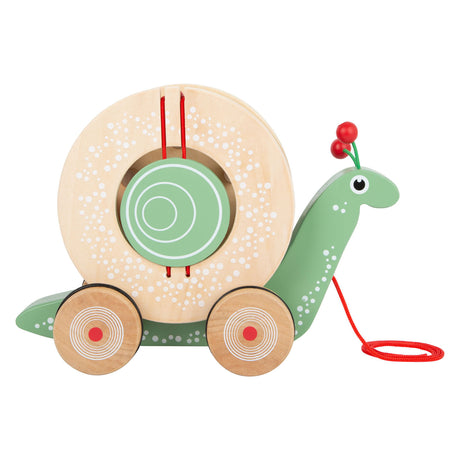 Kleiner Fuß - Zeichenfigur aus Holz, Formsortierer Schnecke, 6-tlg.