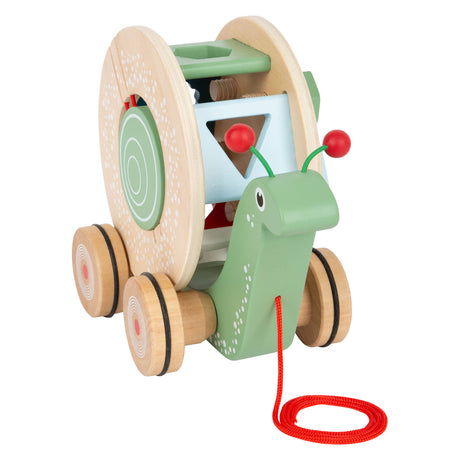 Kleiner Fuß - Zeichenfigur aus Holz, Formsortierer Schnecke, 6-tlg.