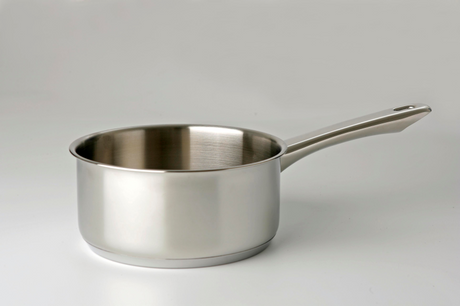 Eurocuisine Edelstahltopf 14 cm aus Edelstahl mit Stahlgriffen 1 Liter
