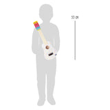 Kleiner Fuß - Holzgitarre mit Punkten, 53cm