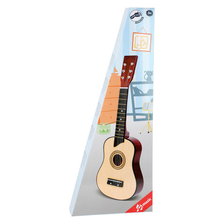 Kleiner Fuß - klassische Holzgitarre, 65 cm