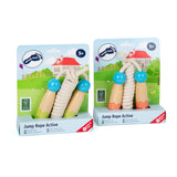 Kleiner Fuß - Holzsprungseil mit Muster, 2 -Set von 2