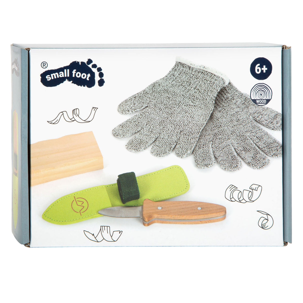 Small Foot - Holzschnitz- und Bearbeitungs-Entdeckungsset, 5-tlg.