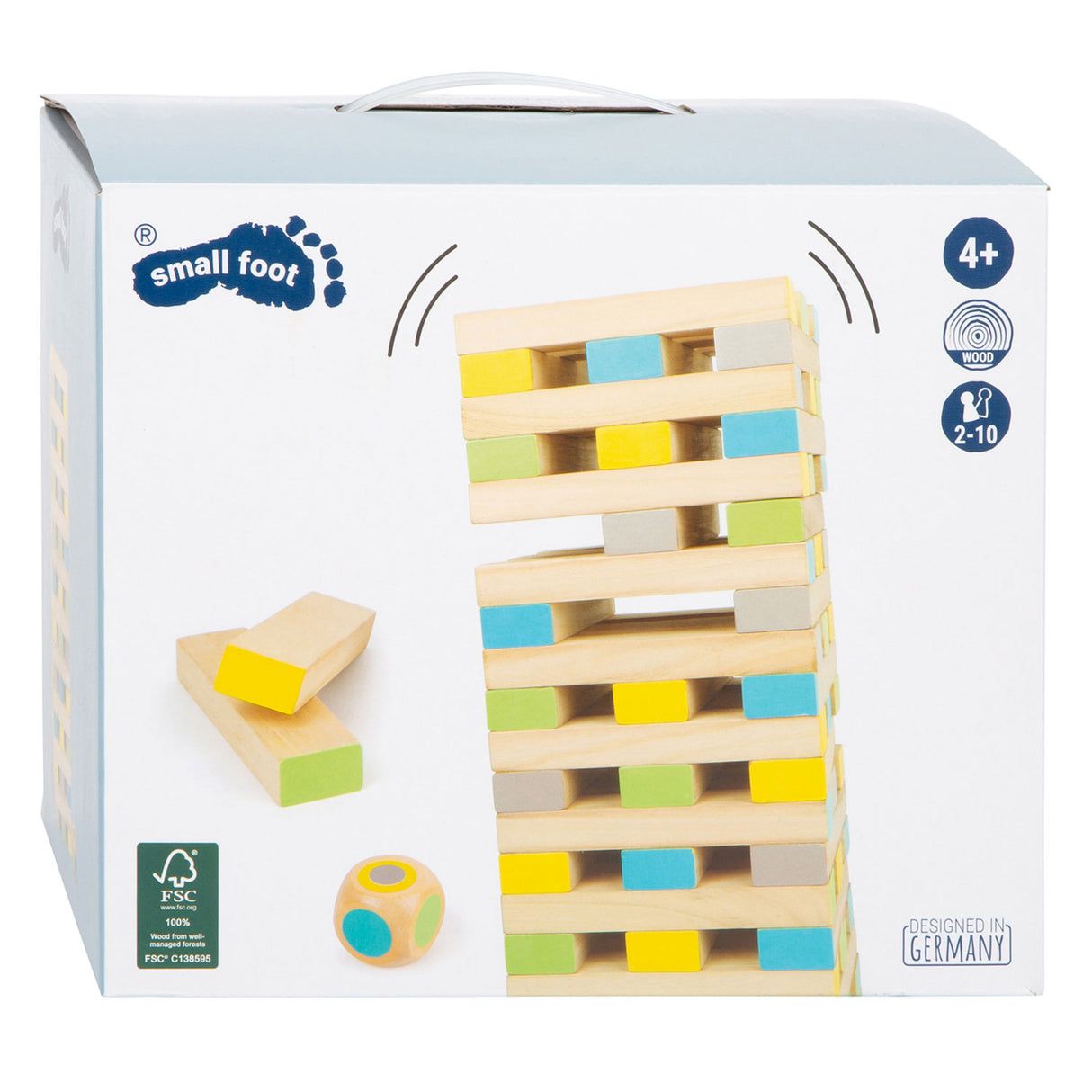 Small Foot - Wackelturm-Balancespiel aus Holz XXL