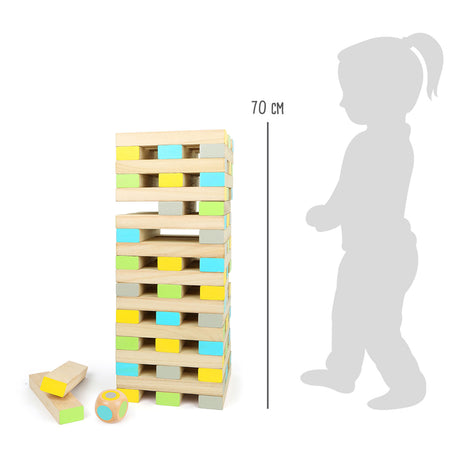 Small Foot - Wackelturm-Balancespiel aus Holz XXL