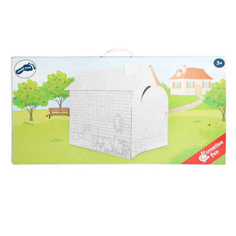 Kleiner Fuß - Papp Speelhuis Farm, 87x71x88cm